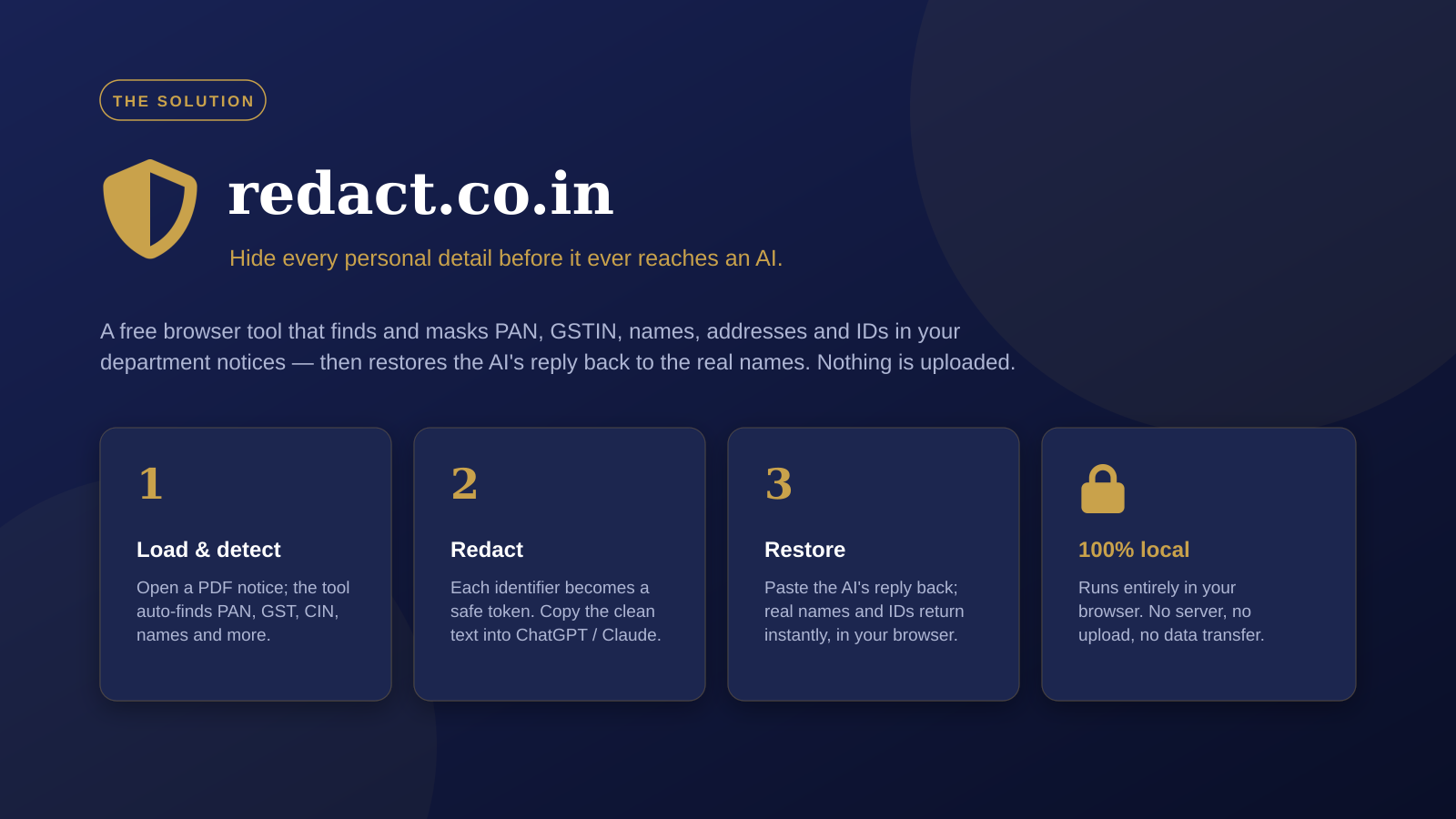 The solution — redact.co.in